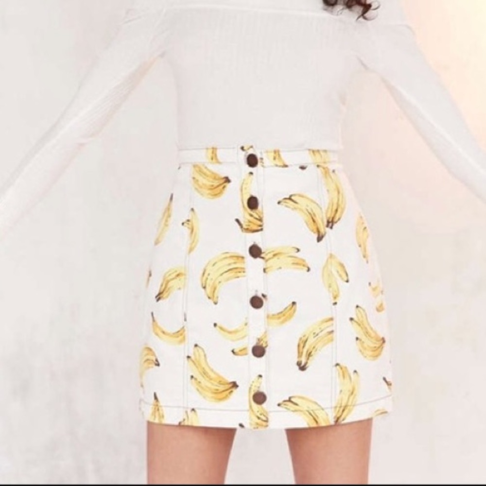 Urban Outfitters COOPERATIVE Bananas Mini Skirt XS
